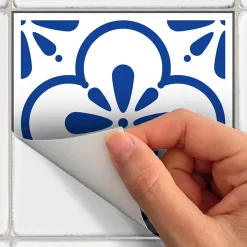 Sticker Mural Carrelage adhésif Cuisine Salle de Bain - 24 STICKERS CARRELAGES AZULEJOS TEVA - 24stickers15x15cm