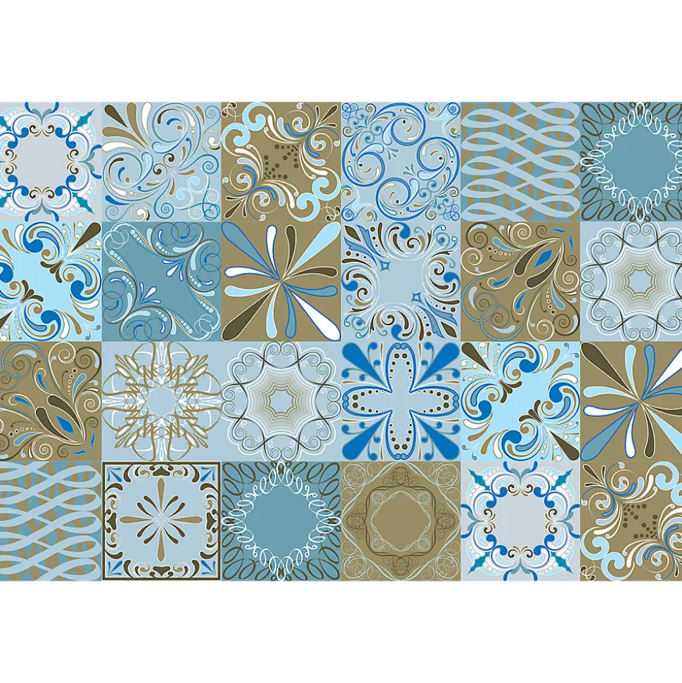 Sticker Mural Carrelage adhésif Cuisine Salle de Bain - 24 STICKERS CARRELAGES AZULEJOS BENDIGO - 24stickers15x15cm