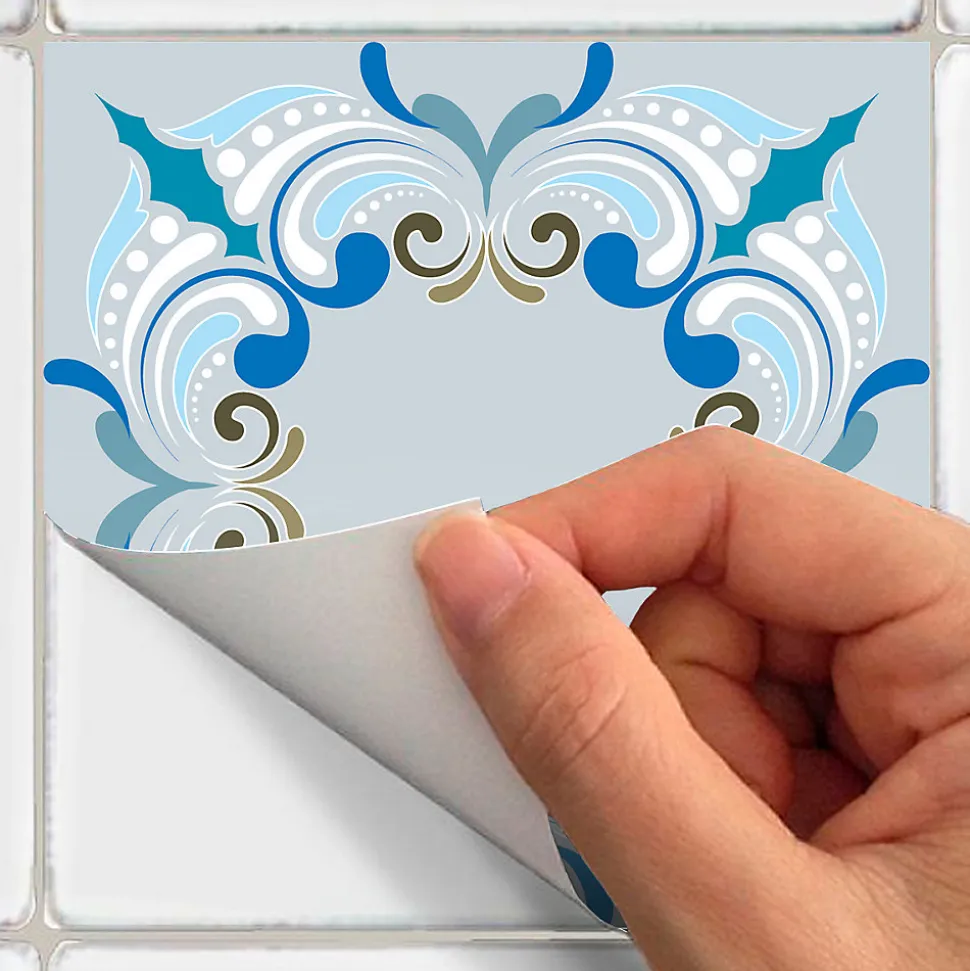 Sticker Mural Carrelage adhésif Cuisine Salle de Bain - 24 STICKERS CARRELAGES AZULEJOS BENDIGO - 24stickers15x15cm