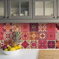 Sticker Mural Carrelage adhésif Cuisine Salle de Bain - 24 STICKERS CARRELAGES AZULEJOS ERALDO - 24stickers15x15cm