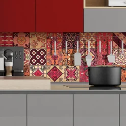 Sticker Mural Carrelage adhésif Cuisine Salle de Bain - 24 STICKERS CARRELAGES AZULEJOS ERALDO - 24stickers15x15cm