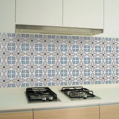 Sticker Mural Carrelage adhésif Cuisine Salle de Bain - 24 STICKERS CARRELAGES AZULEJOS ESPÉRANZA - 24stickers15x15cm