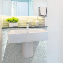 Sticker Mural Carrelage adhésif Cuisine Salle de Bain - 24 STICKERS CARRELAGES AZULEJOS ROCIO - 24stickers15x15cm