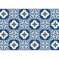Sticker Mural Carrelage adhésif Cuisine Salle de Bain - 24 STICKERS CARRELAGES AZULEJOS ZINA - 24stickers15x15cm
