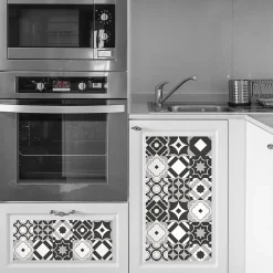Sticker Mural Carrelage adhésif Cuisine Salle de Bain - 24 STICKERS CARRELAGES MEUBLE BERDUGO - 24stickers15x15cm
