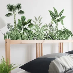 Sticker mural plante verte Sticker mural feuille tropicale Peinture murale plante naturelle