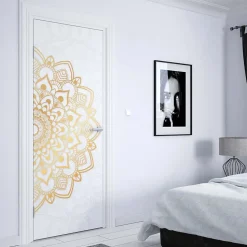 Sticker Porte Mandala Or 204 x 63 cm