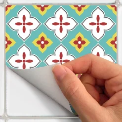 Stickers muraux - Sticker Mural Carrelage adhésif Cuisine Salle de Bain - 24 STICKERS CARRELAGES MONTENSINOS - 24stickers15x15cm