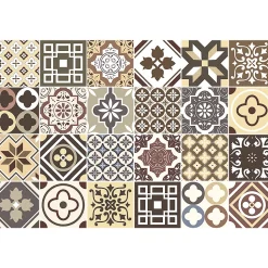 Stickers muraux - Sticker Mural Carrelage adhésif Cuisine Salle de Bain - 24 STICKERS CARRELAGES MANONINA - 24stickers15x15cm