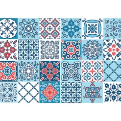 Stickers muraux - Sticker Mural Carrelage adhésif Cuisine Salle de Bain - 24 STICKERS CARRELAGES MEUBLE BAEZA - 24stickers15x15cm