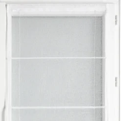 Store bateau en étamine blanc (60x180 cm - Blanc)