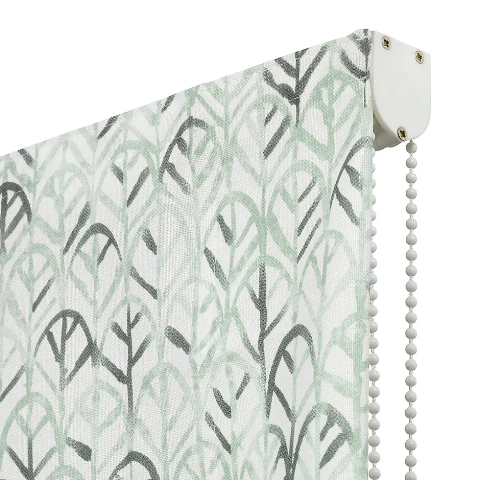 Store Bateau (sans baleines) Tamisant Leaf Vert 150 X 175 , Viewtex
