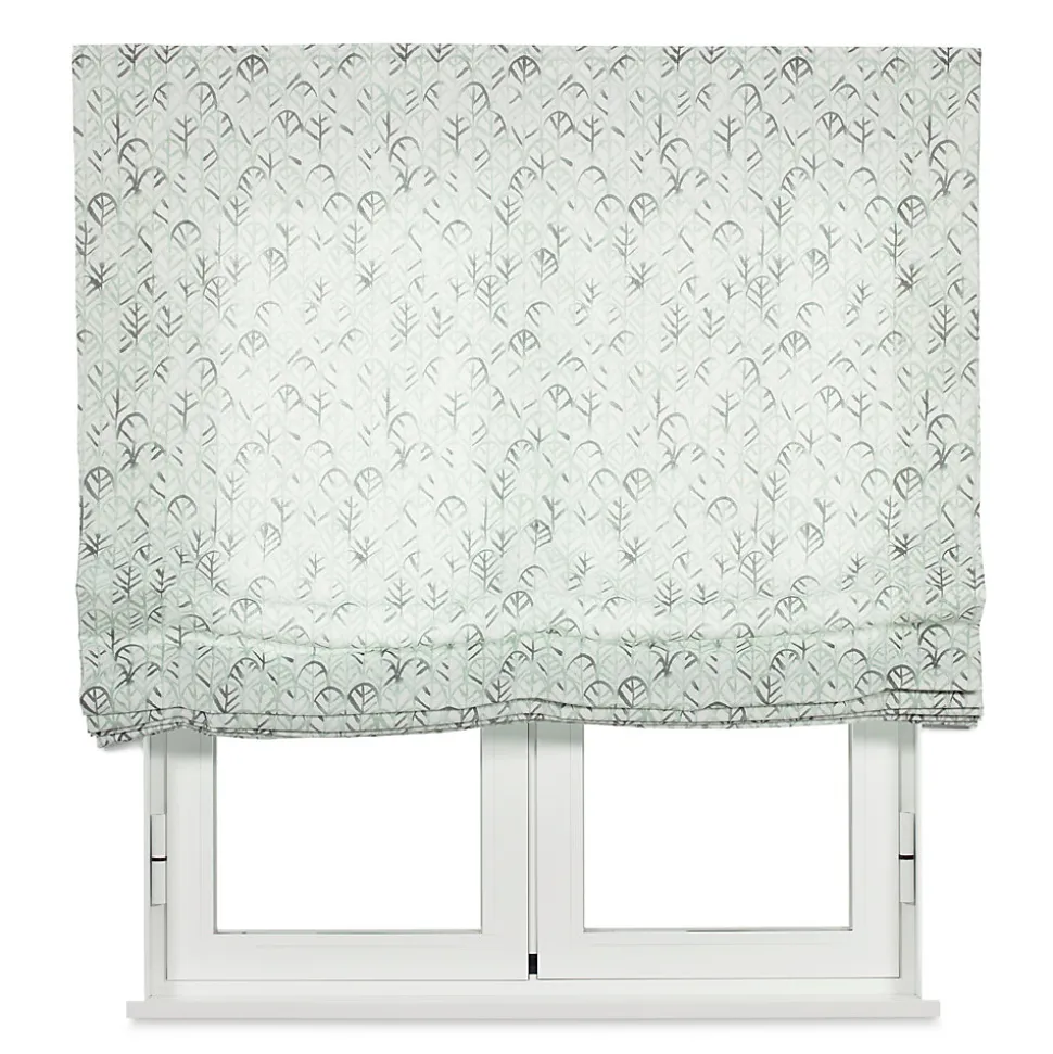 Store Bateau (sans baleines) Tamisant Leaf Vert 75 X 175 , Viewtex