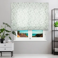 Store Bateau (sans baleines) Tamisant Leaf Vert 75 X 175 , Viewtex
