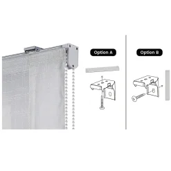 Store Bateau sans Tige Blanc 105 x 175 cm