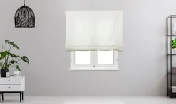 Store Bateau Tamisant sans baleines Artemia Blanc 135 X 250cm , Viewtex