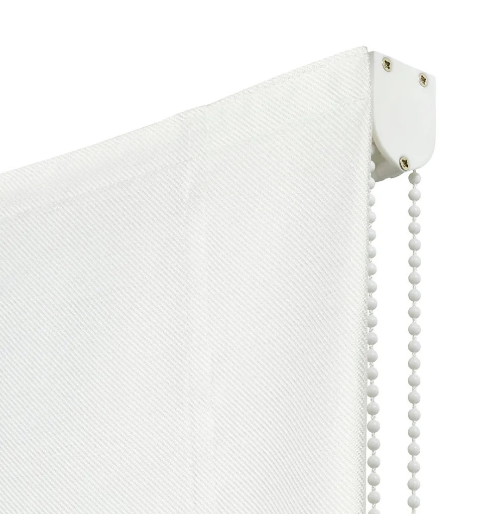 Store Bateau Tamisant sans baleines Artemia Blanc 90 X 250cm , Viewtex