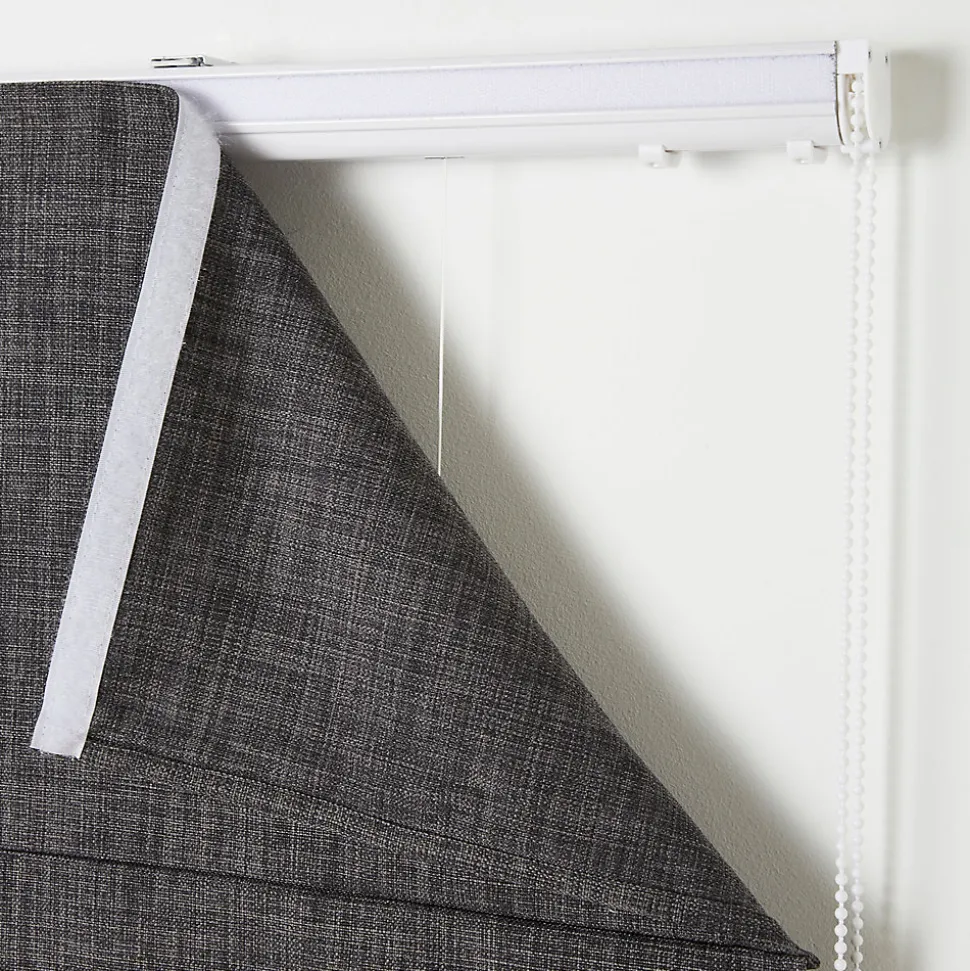 Store bateau tamisant Soyo gris foncé l.180 x H.160cm Goodhome