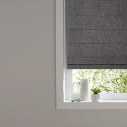 Store bateau tamisant Soyo gris foncé l.60 x H.160cm Goodhome
