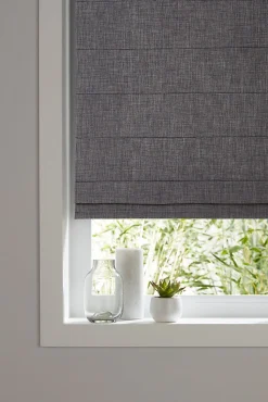 Store bateau tamisant Soyo gris foncé l.160 x H.160cm Goodhome
