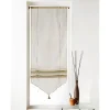 Store en pointe avec cordon - 58x165cm - Blanc