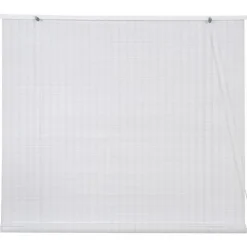 Store enrouleur bois blanc Scandinave H.200 x l.100cm Ballauff