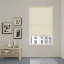 Store Enrouleur Easy Fix (Fixation sans perçage) Ecofuture Tamisant Ivoire 60 X 190cm , Viewtex