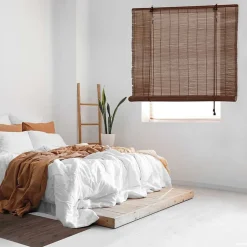 Store Enrouleur en Bambou Brun escuro 120 x 175 cm