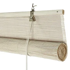 Store Enrouleur en Bambou Blanc 90 x 175 cm