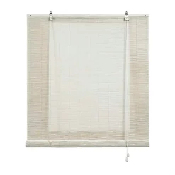 Store Enrouleur en Bambou Blanc 120 x 175 cm