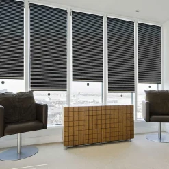 Store enrouleur Fashion coloris Deluxe Stripe Anthracite 55 x 150 cm
