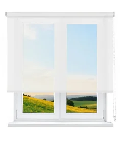 Store Enrouleur Isolant Thermique Screen Degré d'ouverture 10% Blanc 150 X 250cm , Viewtex