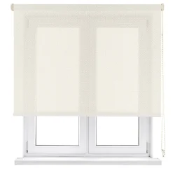 Store Enrouleur Isolant Thermique Screen Degré d'ouverture 5% Blanc Lin 105 X 250cm , Viewtex