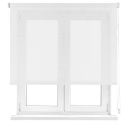 Store Enrouleur Isolant Thermique Screen Degré d'ouverture 5% Blanc 220 X 190cm , Viewtex