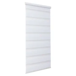 Store enrouleur jour / nuit sans perçage Elin 2 blanc cassé l.45 x H.140cm Goodhome