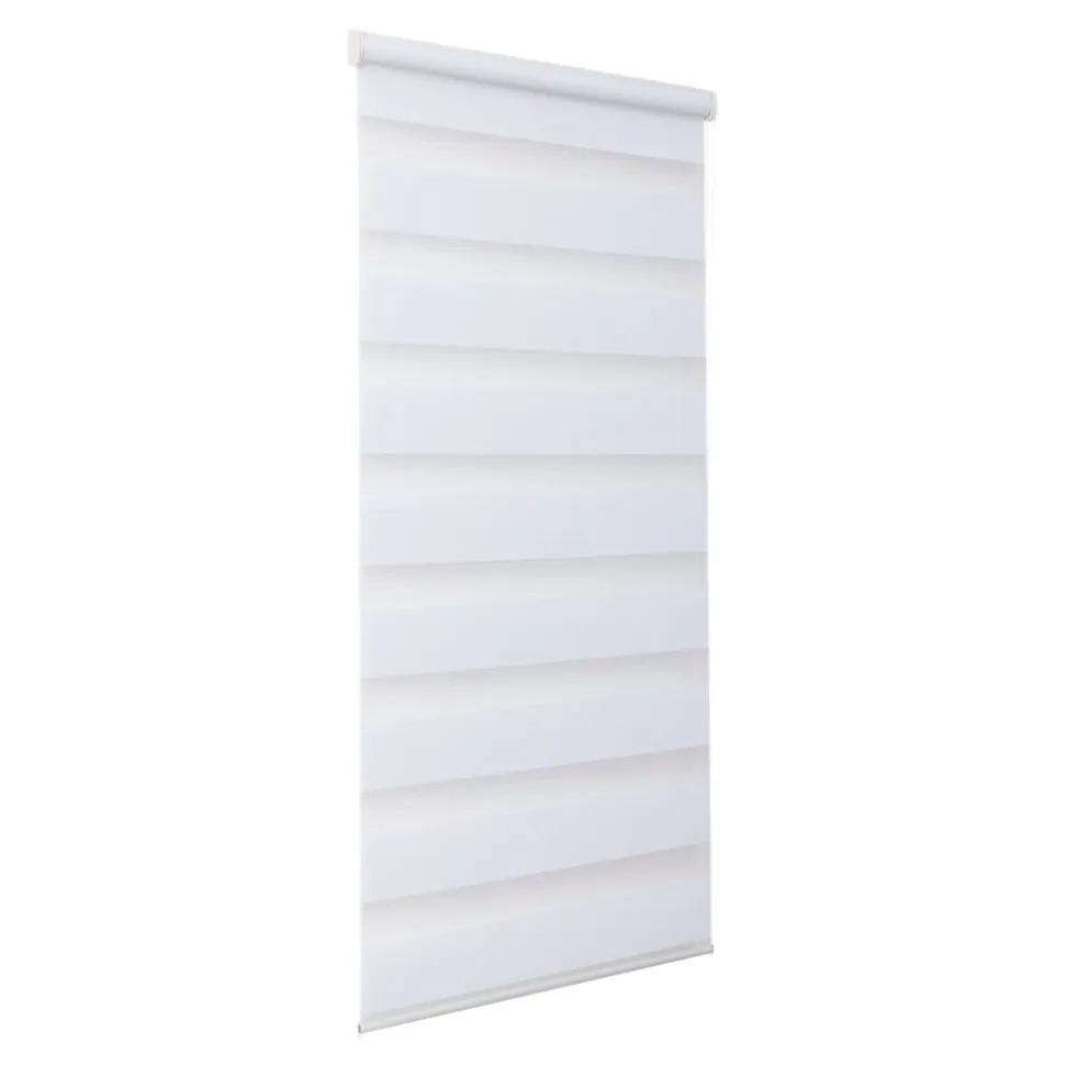 Store enrouleur jour / nuit sans perçage Elin 2 blanc cassé l.45 x H.140cm Goodhome
