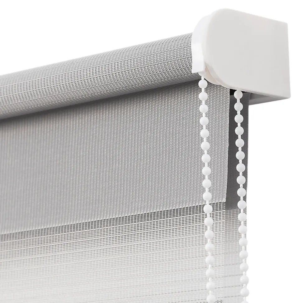 Store enrouleur jour / nuit sans perçage Elin 2 gris béton l.120 x H.180cm Goodhome