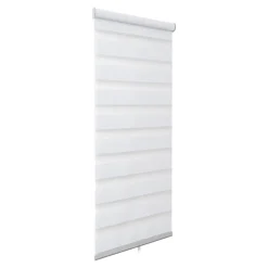 Store enrouleur jour / nuit sans perçage Keston blanc cassé l.40 x H.140cm Goodhome