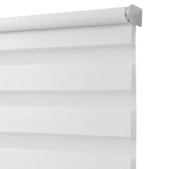 Store enrouleur jour / nuit sans perçage Keston blanc cassé l.40 x H.140cm Goodhome