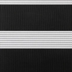 Store enrouleur jour / nuit sans perçage Elin 2 noir l.90 x H.240cm Goodhome