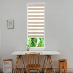 Store enrouleur jour / nuit sans perçage Brize beige l.60 x H.180cm Goodhome