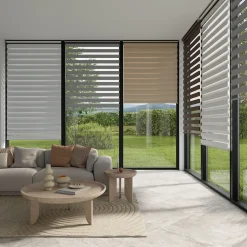 Store enrouleur jour / nuit sans perçage Brize beige l.60 x H.180cm Goodhome