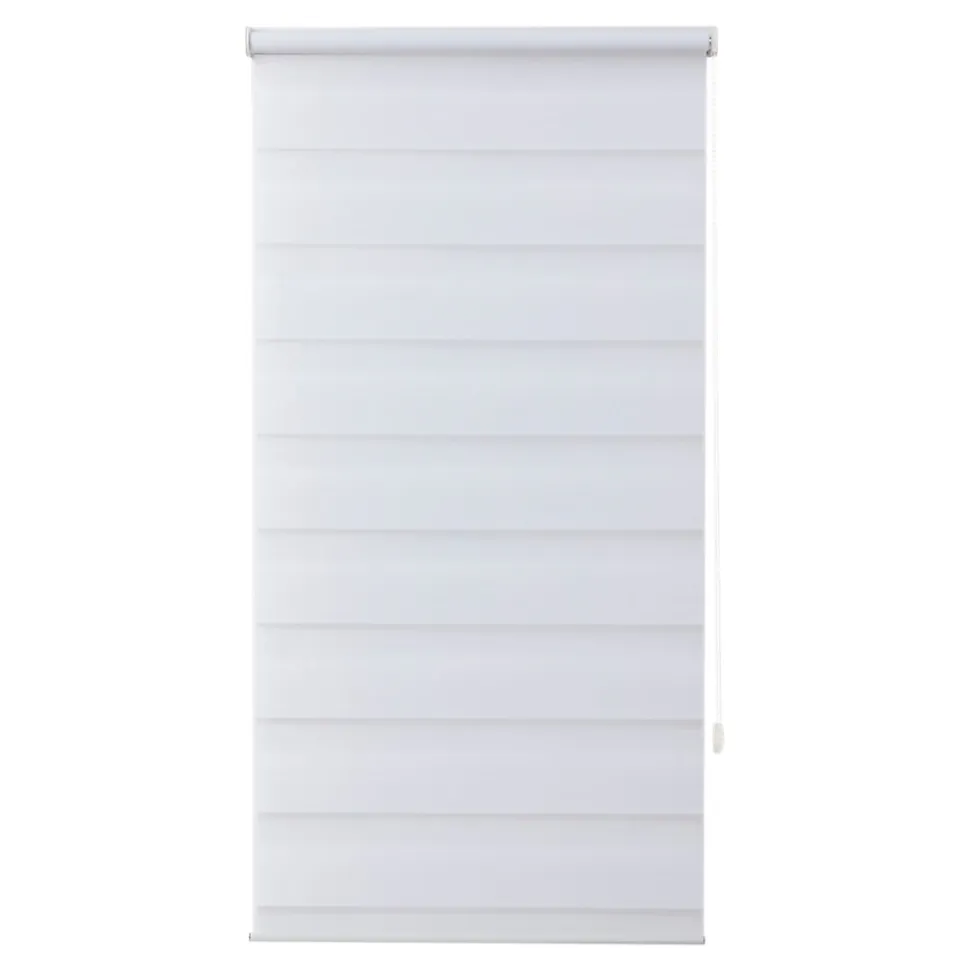 Store enrouleur jour / nuit sans perçage Elin 2 blanc cassé l.60 x H.180cm Goodhome