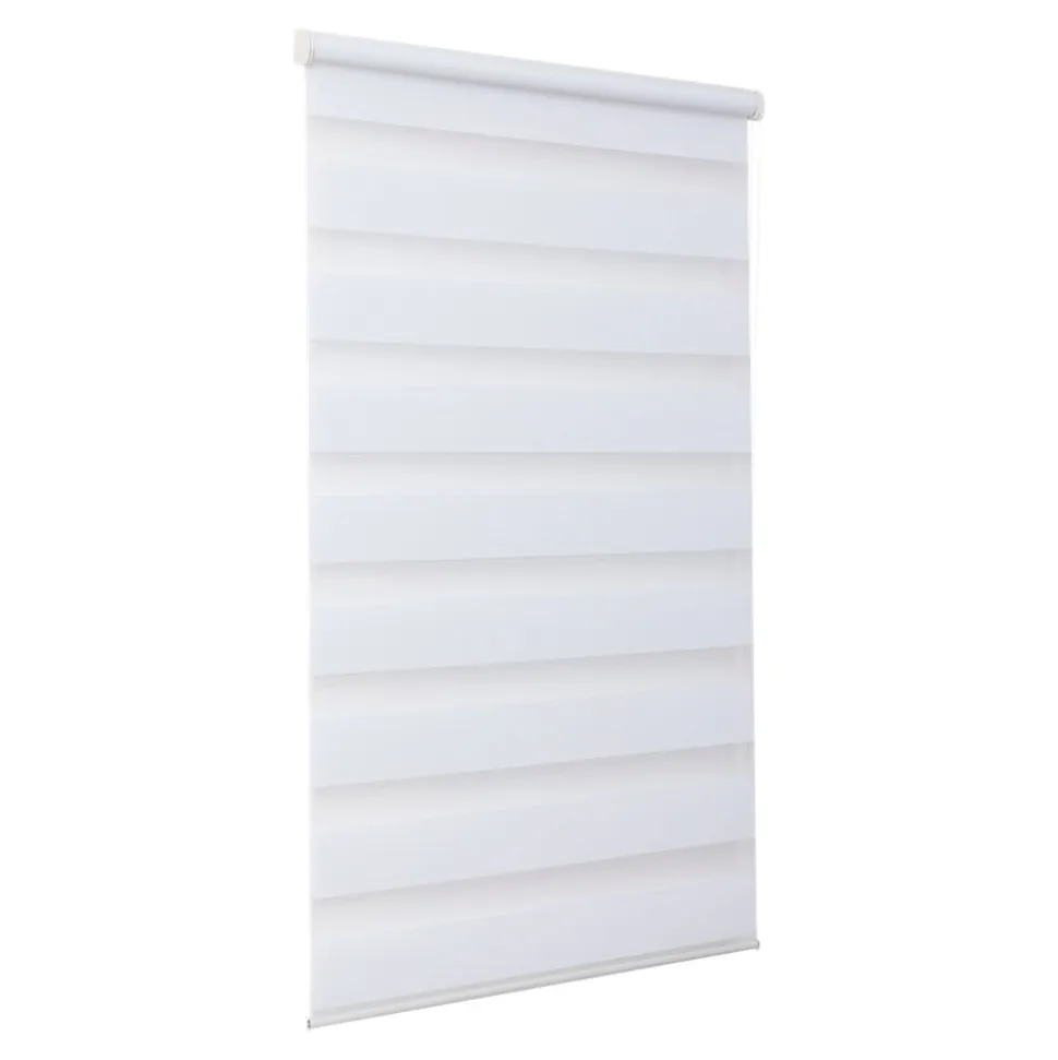 Store enrouleur jour / nuit sans perçage Elin 2 blanc cassé l.60 x H.180cm Goodhome