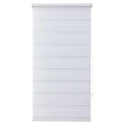 Store enrouleur jour / nuit sans perçage Elin 2 blanc cassé l.55 x H.180cm Goodhome