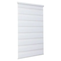 Store enrouleur jour / nuit sans perçage Elin 2 blanc cassé l.55 x H.180cm Goodhome