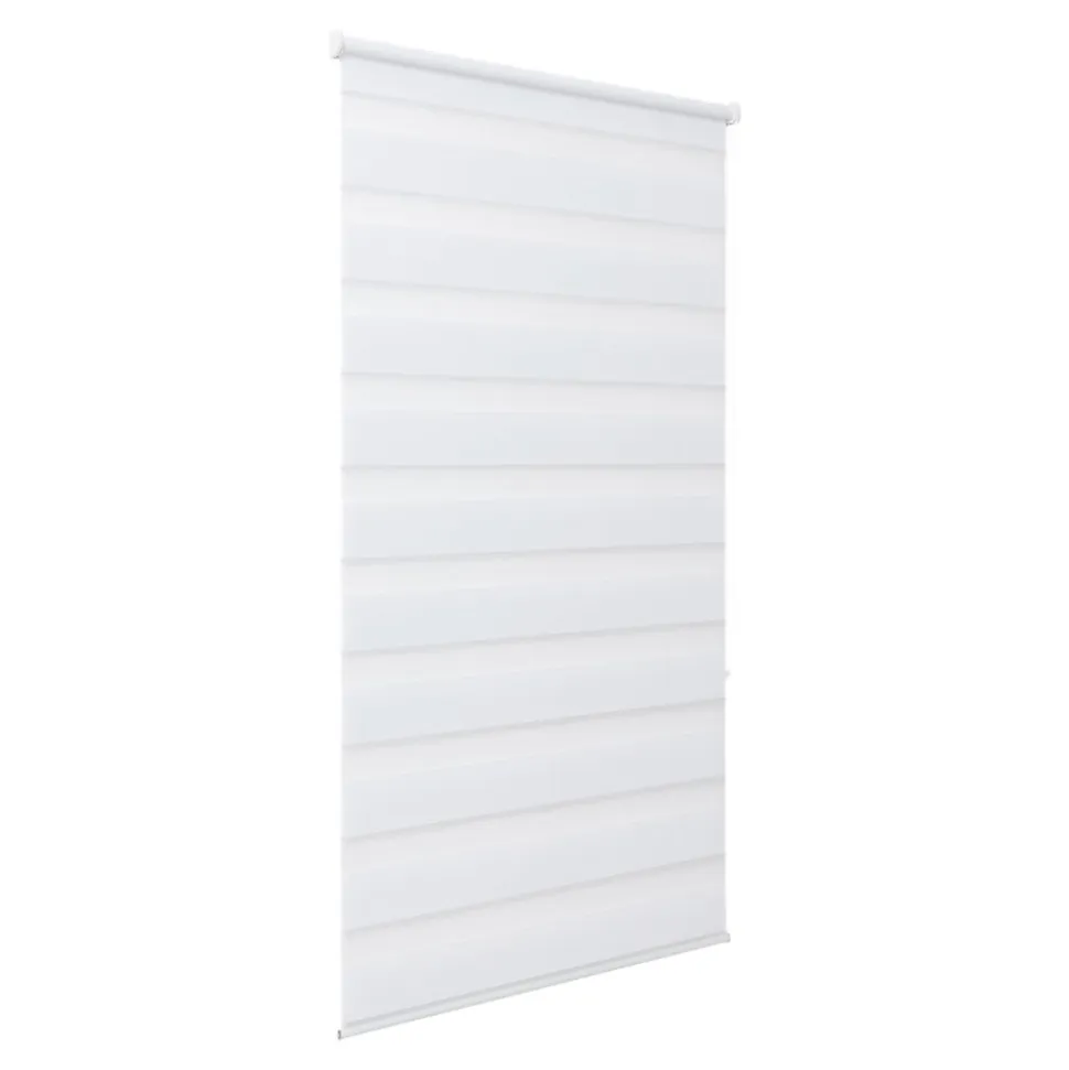 Store enrouleur jour / nuit sans perçage blanc l.90 x H.160cm