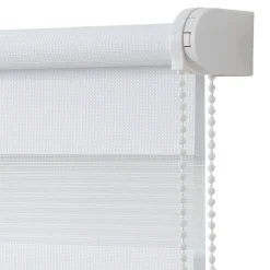 Store enrouleur jour / nuit sans perçage blanc l.90 x H.160cm