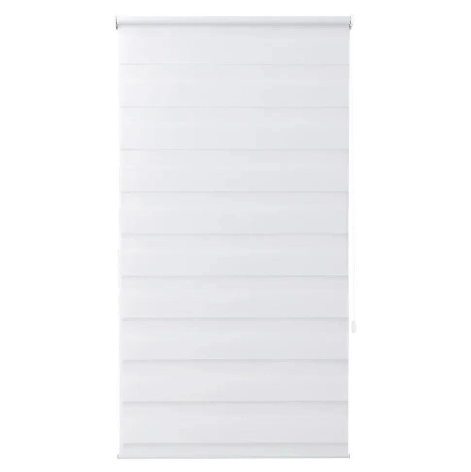 Store enrouleur jour / nuit sans perçage blanc l.90 x H.160cm