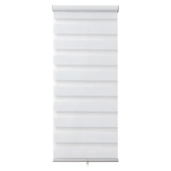 Store enrouleur jour / nuit sans perçage Keston blanc cassé l.45 x H.140cm Goodhome